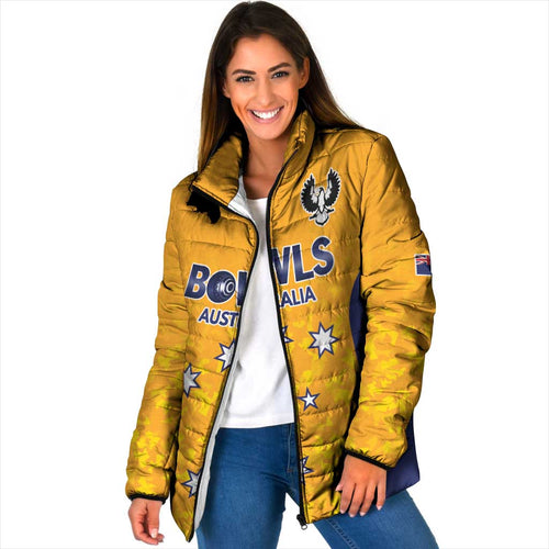 Australian South Australia Lawn Bowls Custom Padded Jacket Aussie Minimalist Style - Aussie Hoodie