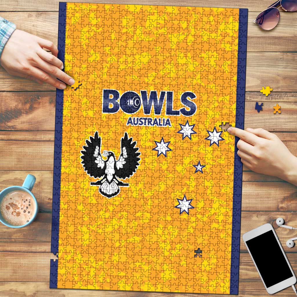 Australian South Australia Lawn Bowls Puzzle Aussie Minimalist Style - Aussie Hoodie
