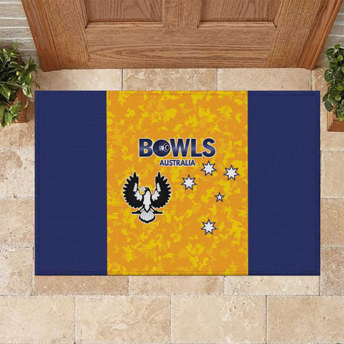 Australian South Australia Lawn Bowls Rubber Doormat Aussie Minimalist Style - Aussie Hoodie