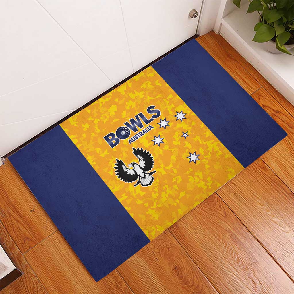 Australian South Australia Lawn Bowls Rubber Doormat Aussie Minimalist Style - Aussie Hoodie