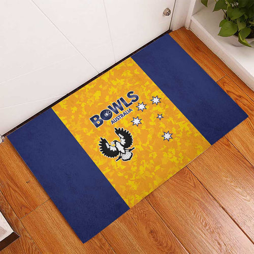 Australian South Australia Lawn Bowls Rubber Doormat Aussie Minimalist Style - Aussie Hoodie