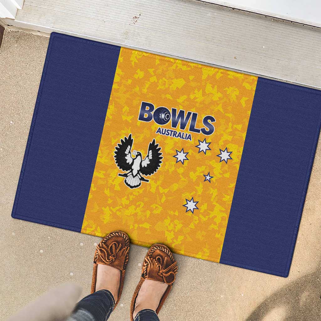 Australian South Australia Lawn Bowls Rubber Doormat Aussie Minimalist Style - Aussie Hoodie