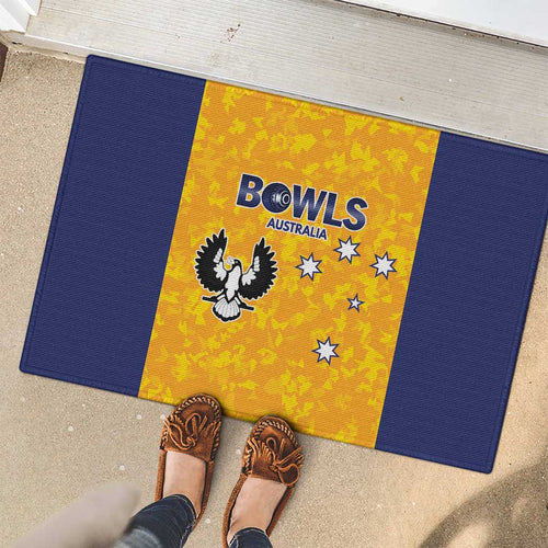 Australian South Australia Lawn Bowls Rubber Doormat Aussie Minimalist Style - Aussie Hoodie