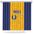 Australian South Australia Lawn Bowls Shower Curtain Aussie Minimalist Style - Aussie Hoodie