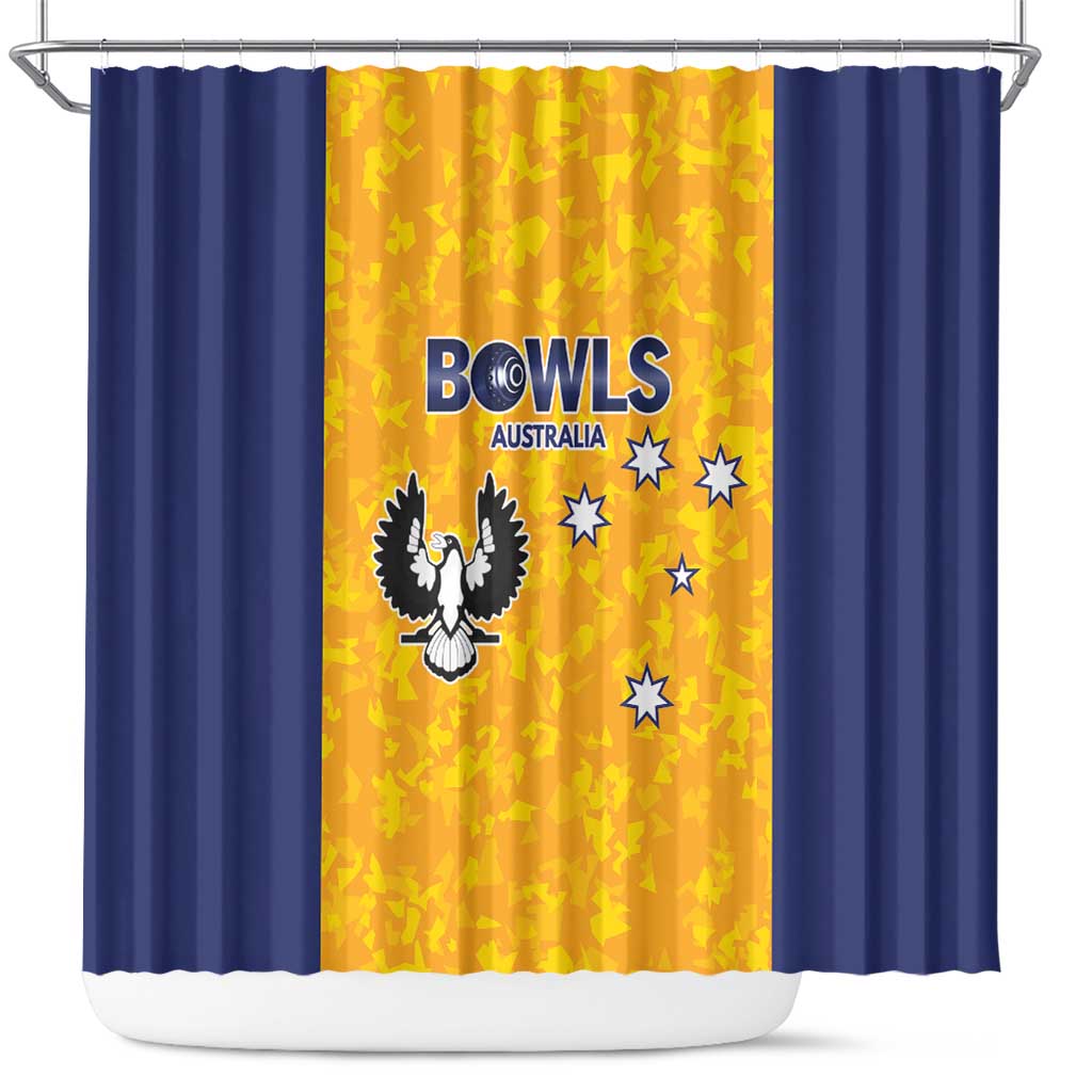 Australian South Australia Lawn Bowls Shower Curtain Aussie Minimalist Style - Aussie Hoodie