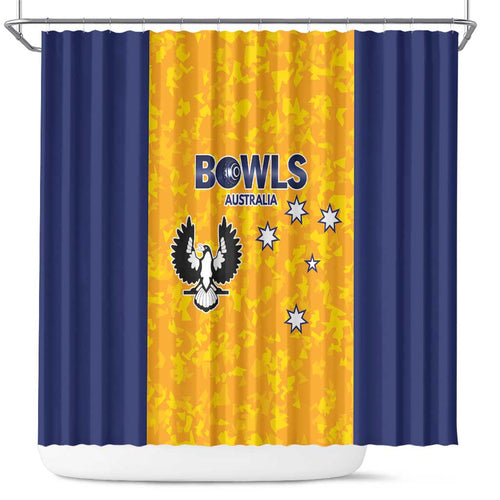Australian South Australia Lawn Bowls Shower Curtain Aussie Minimalist Style - Aussie Hoodie