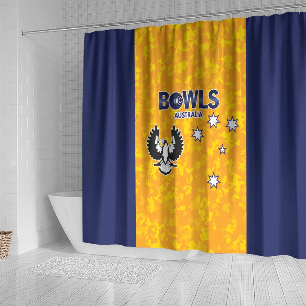 Australian South Australia Lawn Bowls Shower Curtain Aussie Minimalist Style - Aussie Hoodie