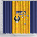 Australian South Australia Lawn Bowls Shower Curtain Aussie Minimalist Style - Aussie Hoodie