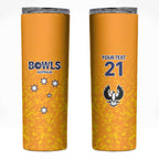 Australian South Australia Lawn Bowls Custom Skinny Tumbler Aussie Minimalist Style - Aussie Hoodie