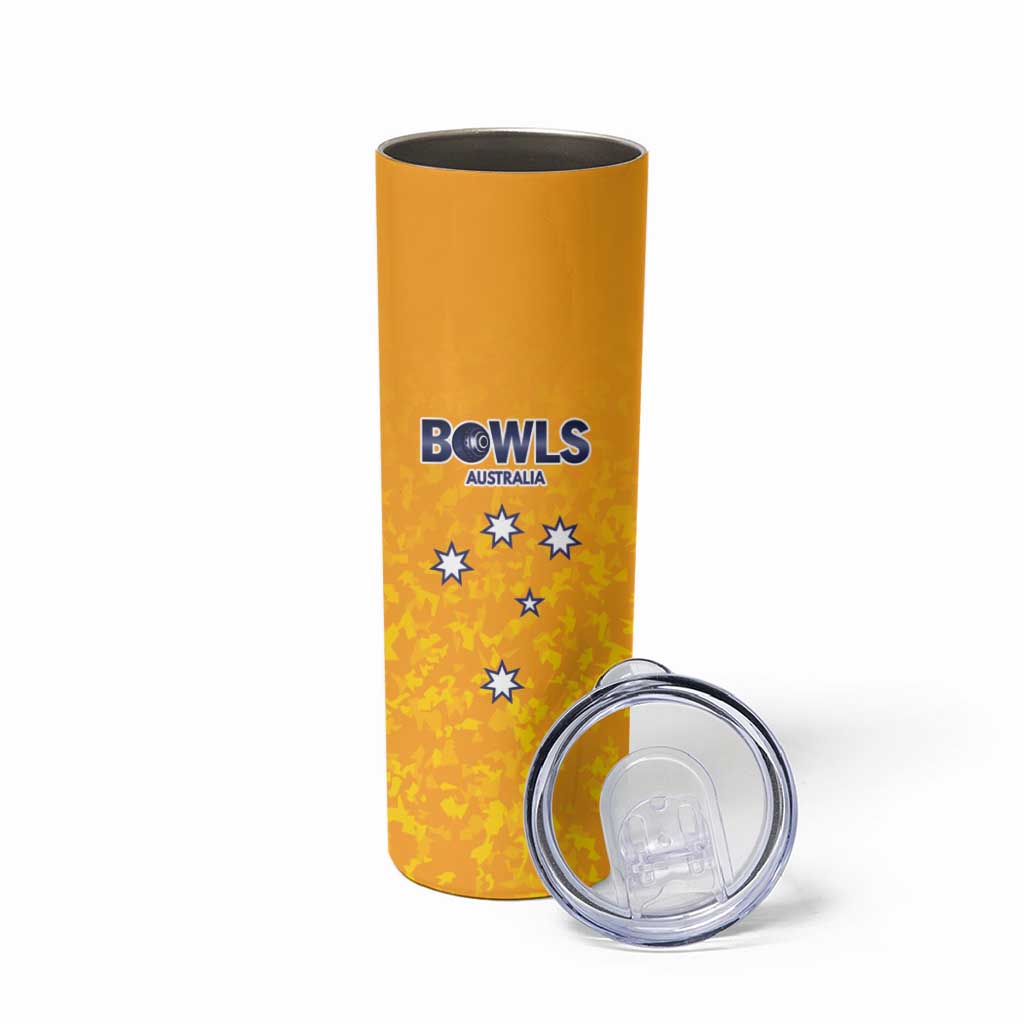 Australian South Australia Lawn Bowls Custom Skinny Tumbler Aussie Minimalist Style - Aussie Hoodie