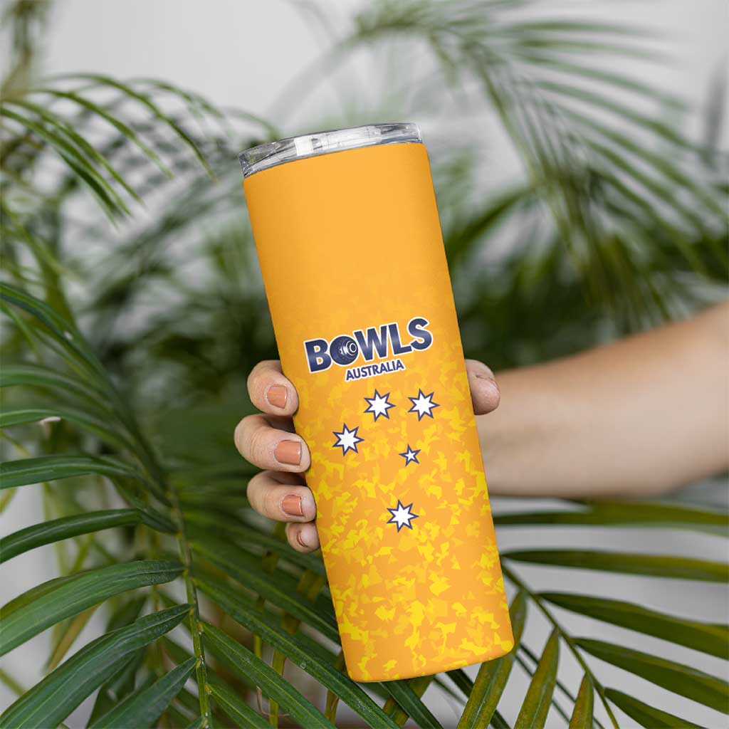Australian South Australia Lawn Bowls Custom Skinny Tumbler Aussie Minimalist Style - Aussie Hoodie