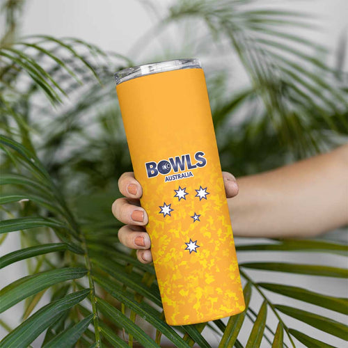 Australian South Australia Lawn Bowls Custom Skinny Tumbler Aussie Minimalist Style - Aussie Hoodie