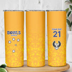 Australian South Australia Lawn Bowls Custom Skinny Tumbler Aussie Minimalist Style - Aussie Hoodie