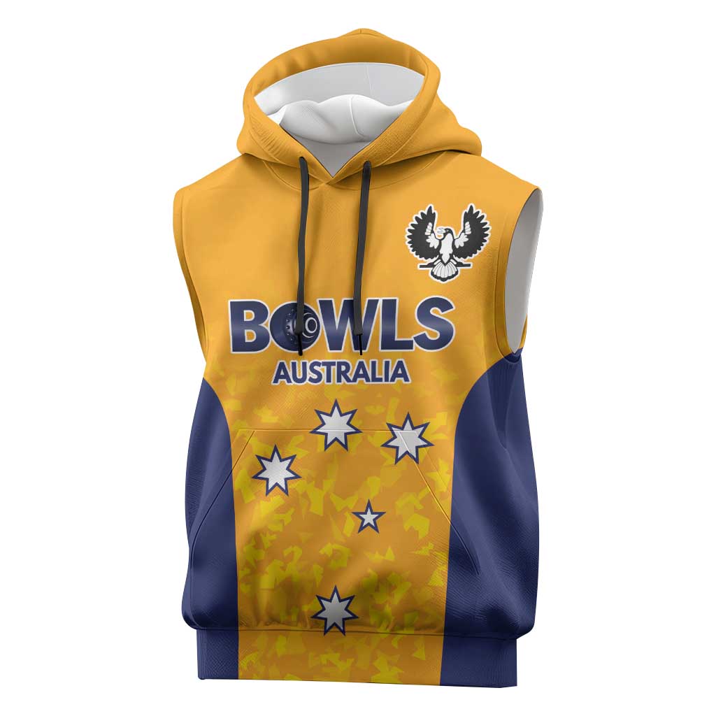 Australian South Australia Lawn Bowls Custom Sleeveless Hoodie Aussie Minimalist Style - Aussie Hoodie