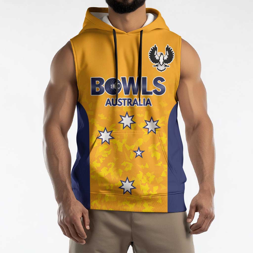 Australian South Australia Lawn Bowls Custom Sleeveless Hoodie Aussie Minimalist Style - Aussie Hoodie