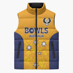 Australian South Australia Lawn Bowls Custom Sleeveless Puffer Jacket Aussie Minimalist Style - Aussie Hoodie