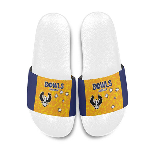 Australian South Australia Lawn Bowls Slide Sandals Aussie Minimalist Style - Aussie Hoodie