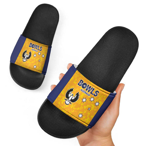 Australian South Australia Lawn Bowls Slide Sandals Aussie Minimalist Style - Aussie Hoodie