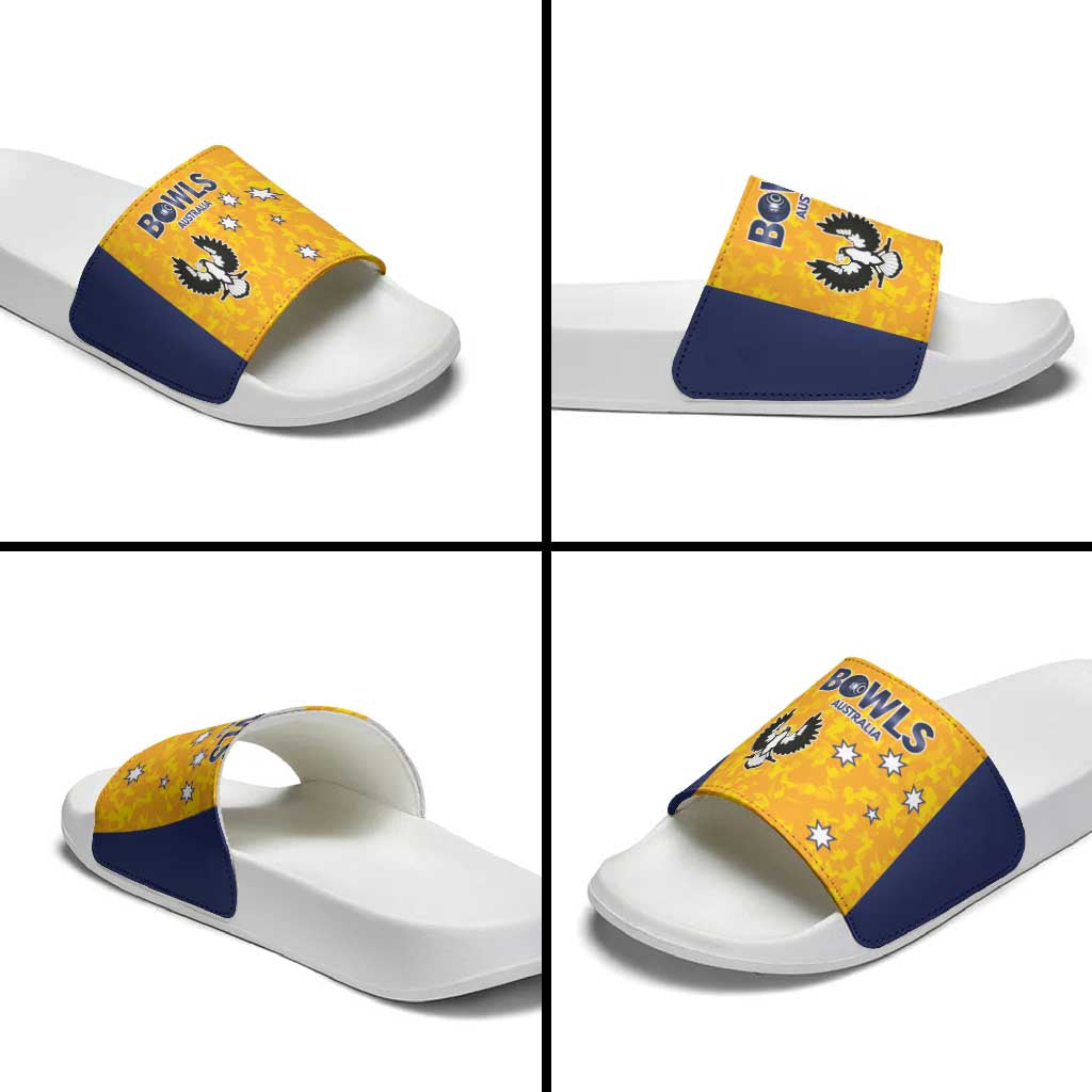 Australian South Australia Lawn Bowls Slide Sandals Aussie Minimalist Style - Aussie Hoodie