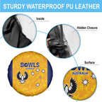 Australian South Australia Lawn Bowls Spare Tire Cover Aussie Minimalist Style - Aussie Hoodie
