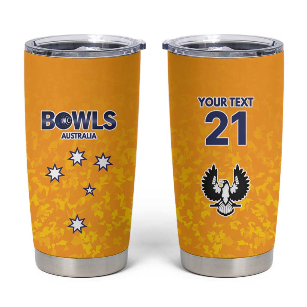 Australian South Australia Lawn Bowls Custom Tumbler Cup Aussie Minimalist Style - Aussie Hoodie