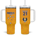 Australian South Australia Lawn Bowls Custom Tumbler With Handle Aussie Minimalist Style - Aussie Hoodie