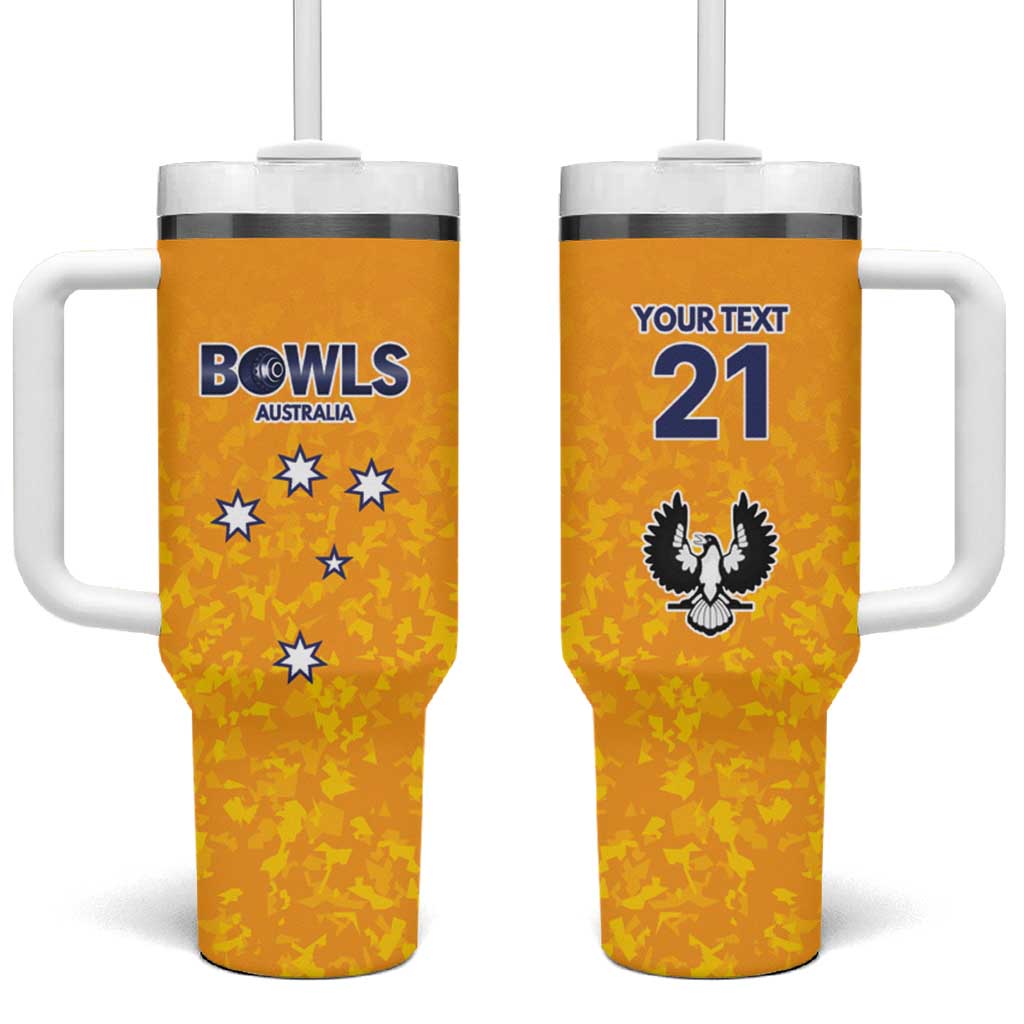 Australian South Australia Lawn Bowls Custom Tumbler With Handle Aussie Minimalist Style - Aussie Hoodie