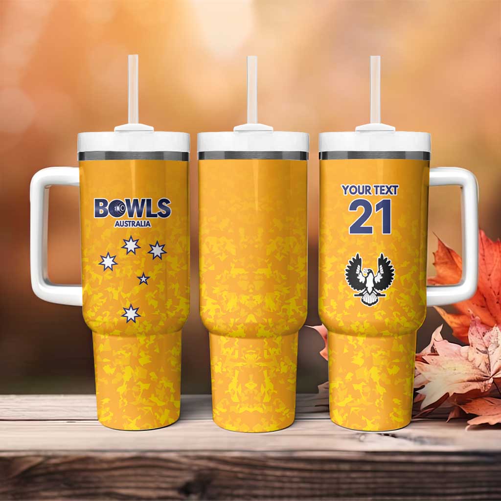 Australian South Australia Lawn Bowls Custom Tumbler With Handle Aussie Minimalist Style - Aussie Hoodie