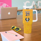 Australian South Australia Lawn Bowls Custom Tumbler With Handle Aussie Minimalist Style - Aussie Hoodie