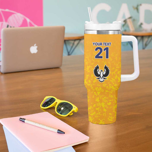 Australian South Australia Lawn Bowls Custom Tumbler With Handle Aussie Minimalist Style - Aussie Hoodie