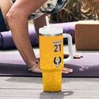 Australian South Australia Lawn Bowls Custom Tumbler With Handle Aussie Minimalist Style - Aussie Hoodie
