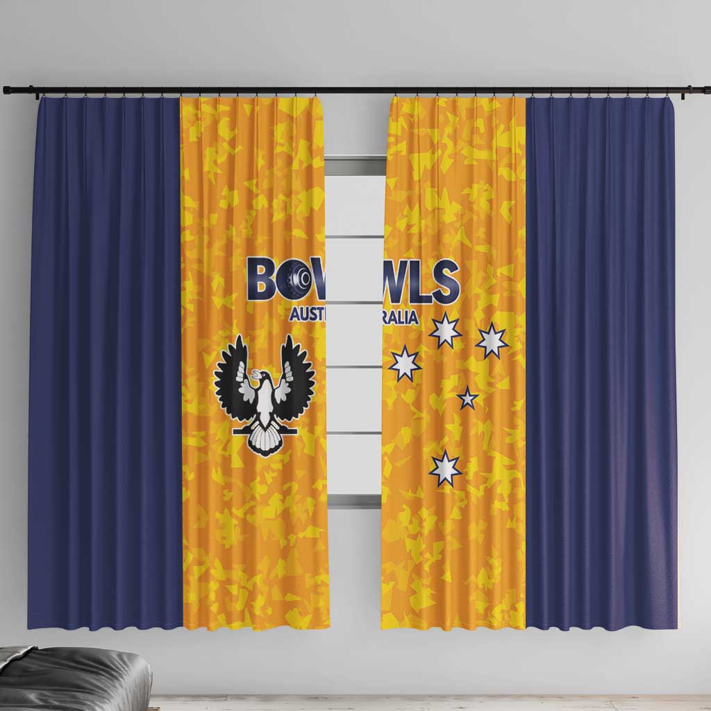 Australian South Australia Lawn Bowls Window Curtain Aussie Minimalist Style - Aussie Hoodie
