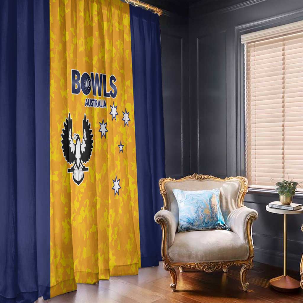 Australian South Australia Lawn Bowls Window Curtain Aussie Minimalist Style - Aussie Hoodie