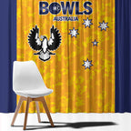 Australian South Australia Lawn Bowls Window Curtain Aussie Minimalist Style - Aussie Hoodie