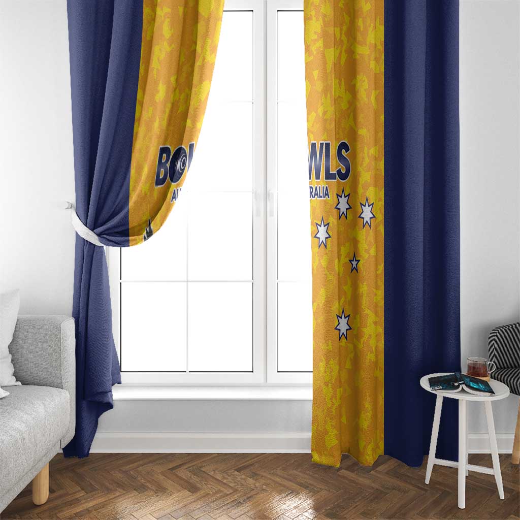 Australian South Australia Lawn Bowls Window Curtain Aussie Minimalist Style - Aussie Hoodie