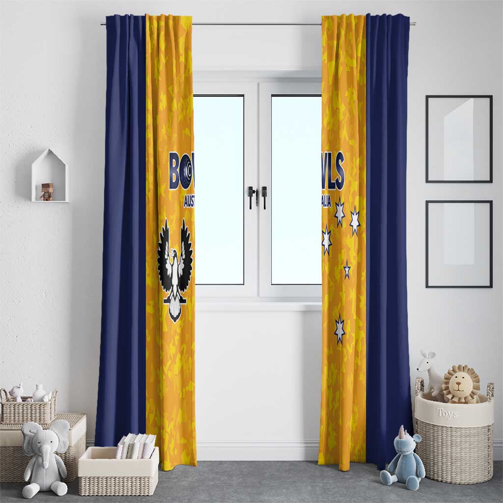 Australian South Australia Lawn Bowls Window Curtain Aussie Minimalist Style - Aussie Hoodie