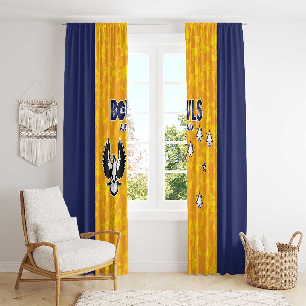 Australian South Australia Lawn Bowls Window Curtain Aussie Minimalist Style - Aussie Hoodie