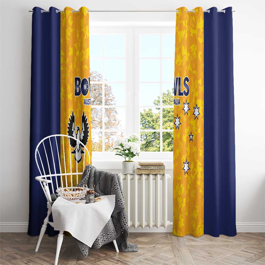 Australian South Australia Lawn Bowls Window Curtain Aussie Minimalist Style - Aussie Hoodie