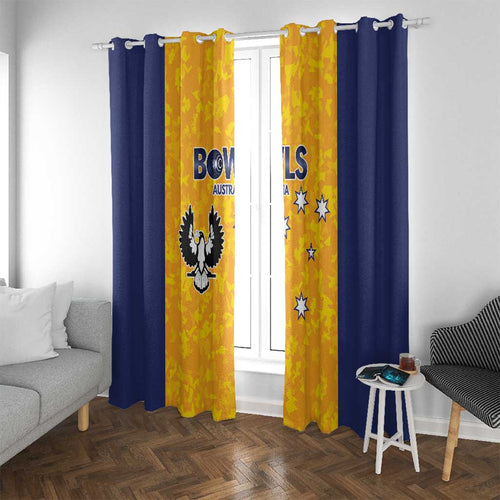Australian South Australia Lawn Bowls Window Curtain Aussie Minimalist Style - Aussie Hoodie