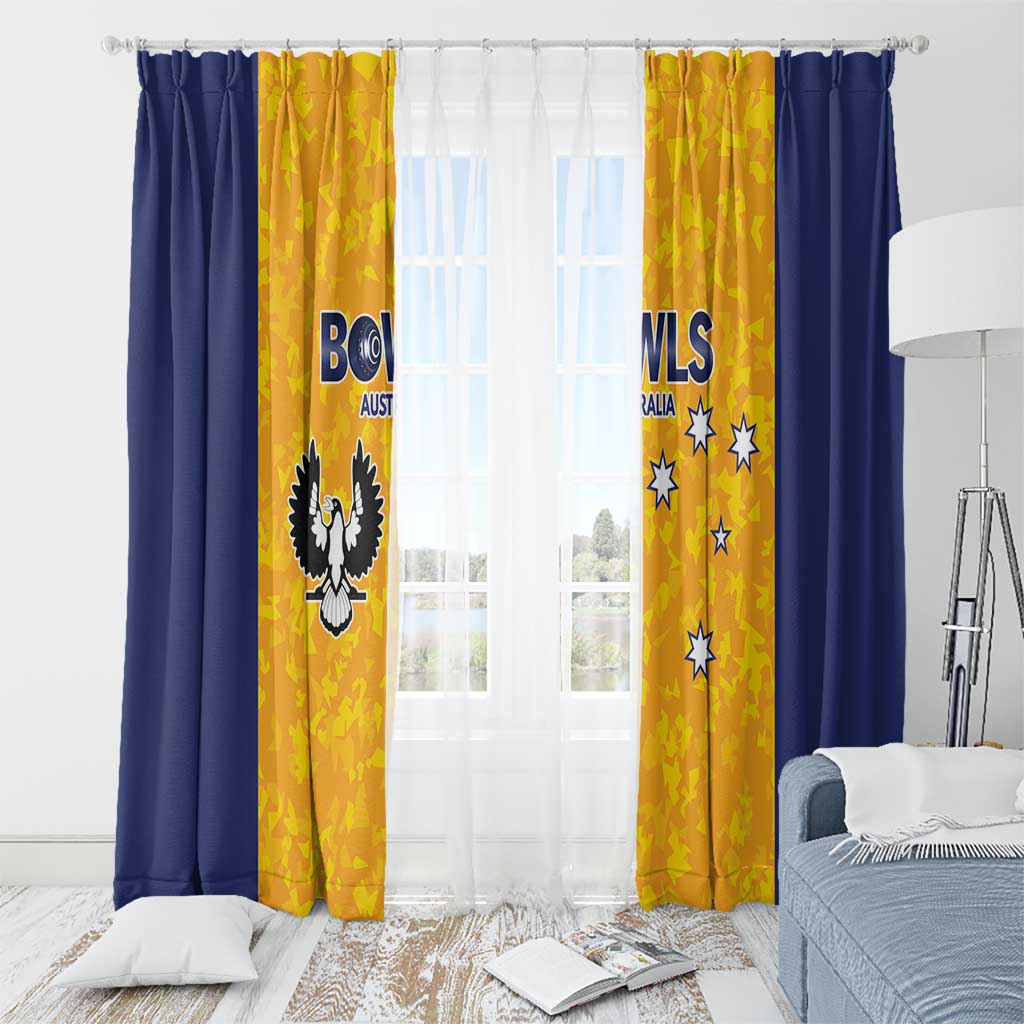 Australian South Australia Lawn Bowls Window Curtain Aussie Minimalist Style - Aussie Hoodie