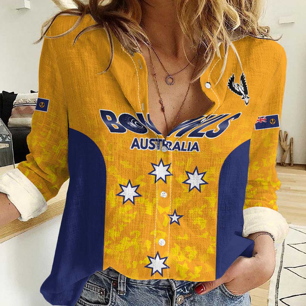 Australian South Australia Lawn Bowls Custom Women Casual Shirt Aussie Minimalist Style - Aussie Hoodie