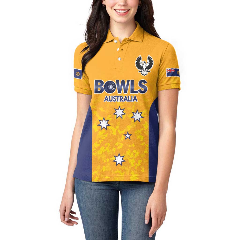 Australian South Australia Lawn Bowls Custom Women Polo Shirt Aussie Minimalist Style - Aussie Hoodie