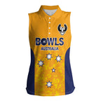 Australian South Australia Lawn Bowls Custom Women Sleeveless Polo Shirt Aussie Minimalist Style - Aussie Hoodie