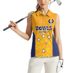 Australian South Australia Lawn Bowls Custom Women Sleeveless Polo Shirt Aussie Minimalist Style - Aussie Hoodie