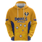 Australian South Australia Lawn Bowls Custom Zip Hoodie Aussie Minimalist Style - Aussie Hoodie