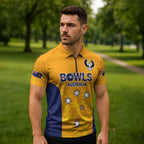Australian South Australia Lawn Bowls Custom Zipper Polo Shirt Aussie Minimalist Style - Aussie Hoodie