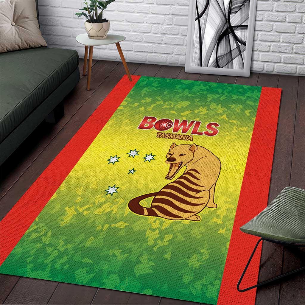 Australian Tasmania Lawn Bowls Area Rug Aussie Minimalist Style - Aussie Hoodie