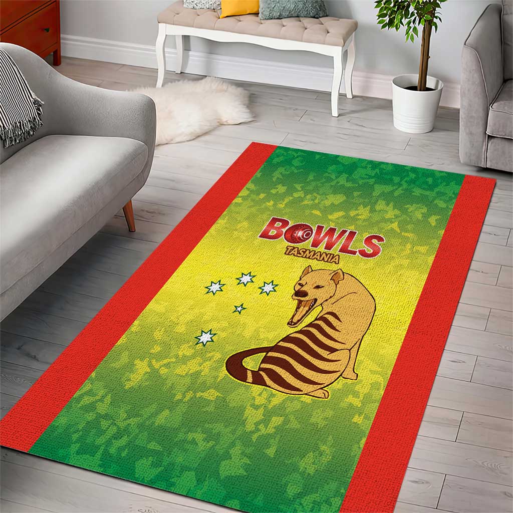 Australian Tasmania Lawn Bowls Area Rug Aussie Minimalist Style - Aussie Hoodie