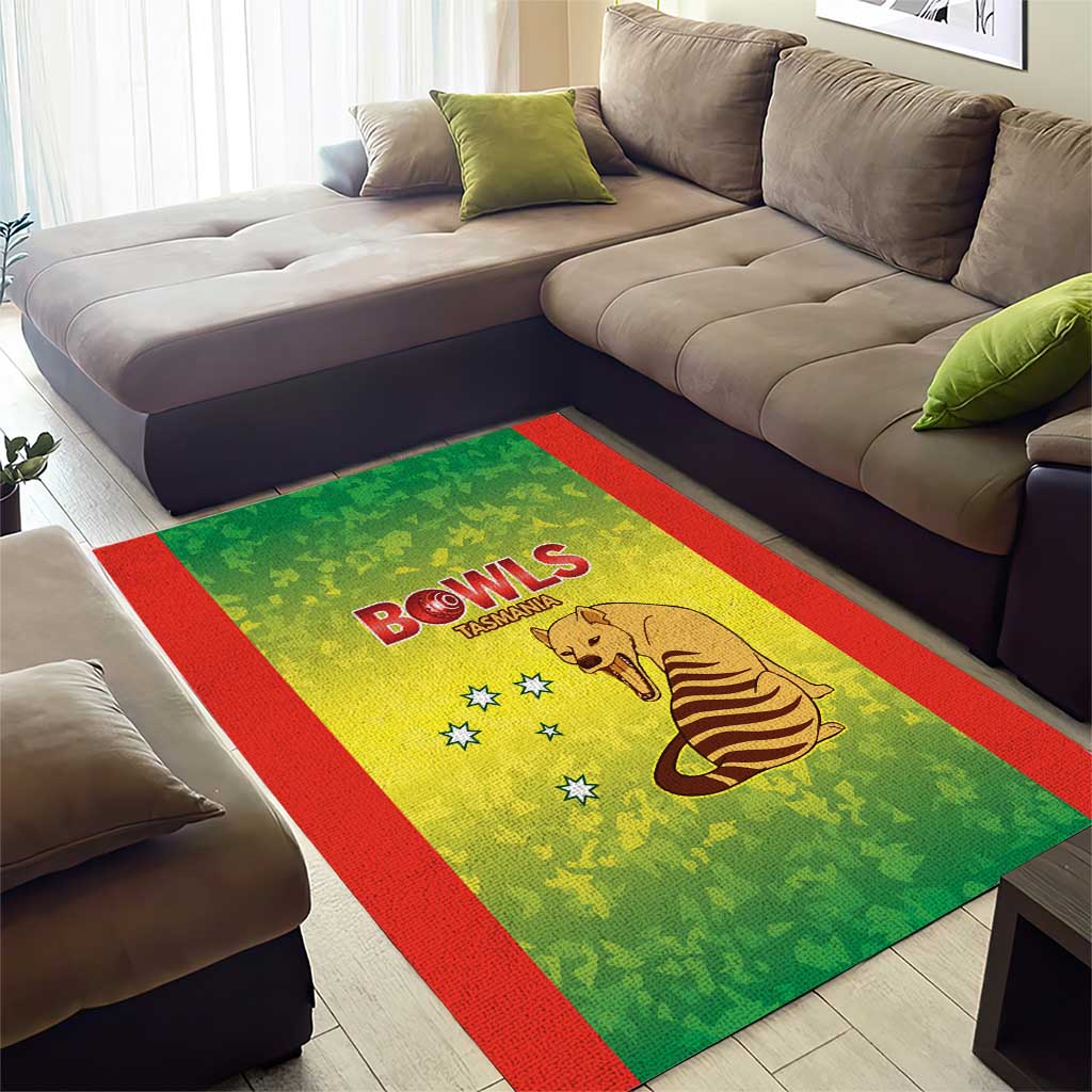 Australian Tasmania Lawn Bowls Area Rug Aussie Minimalist Style - Aussie Hoodie
