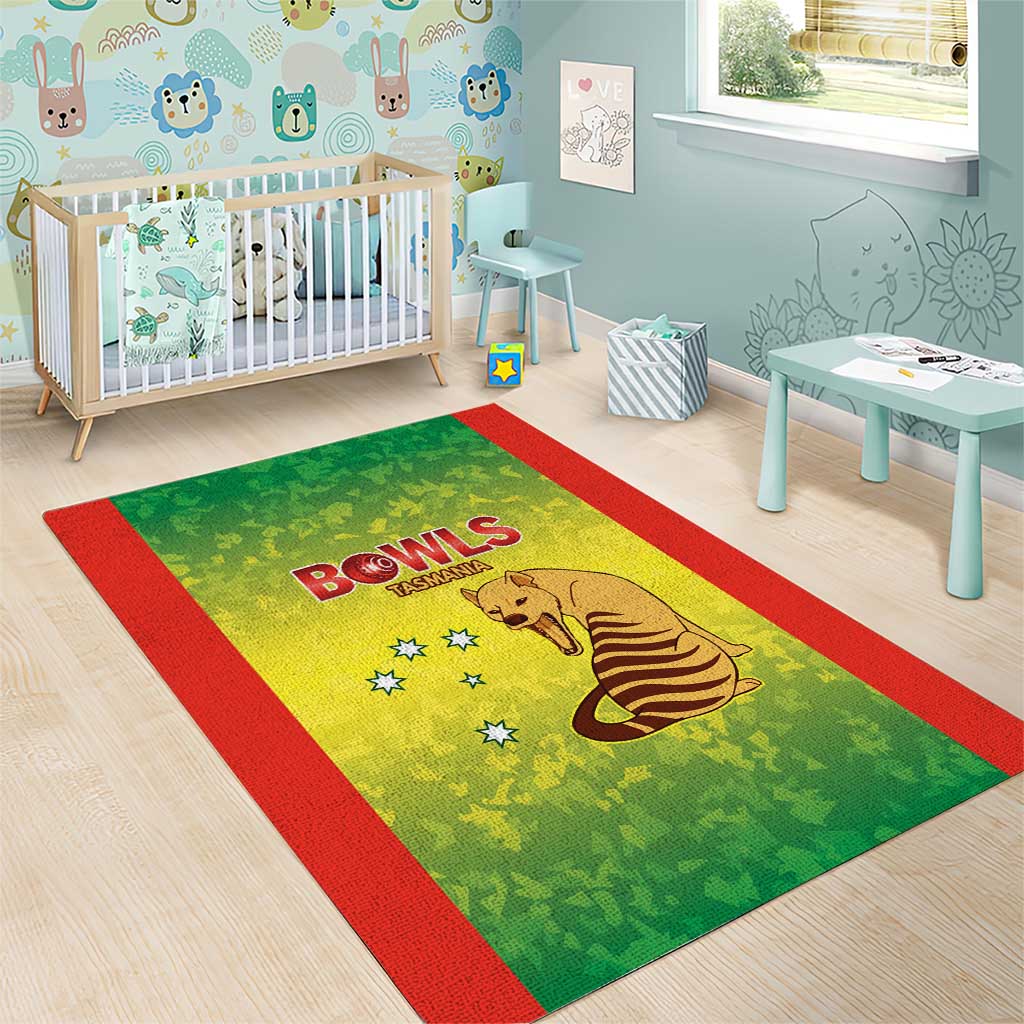 Australian Tasmania Lawn Bowls Area Rug Aussie Minimalist Style - Aussie Hoodie